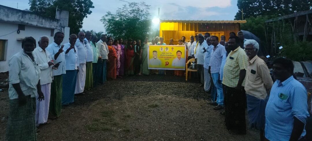 Bapatla news:సాంబన్న కృషితో యద్దనపూడిలో పల్లె రోడ్లకు ‘ప్రగతి’వెలుగు