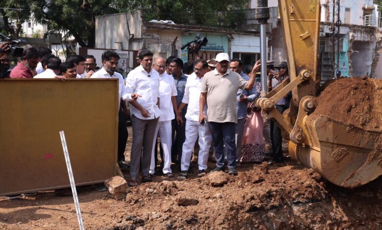 GUNTUR DISTRICT NEWS: గుంటూరులో అభివృద్ధి పనులను పరిశీలించిన కేంద్ర మంత్రి పెమ్మసాని చంద్రశేఖర్