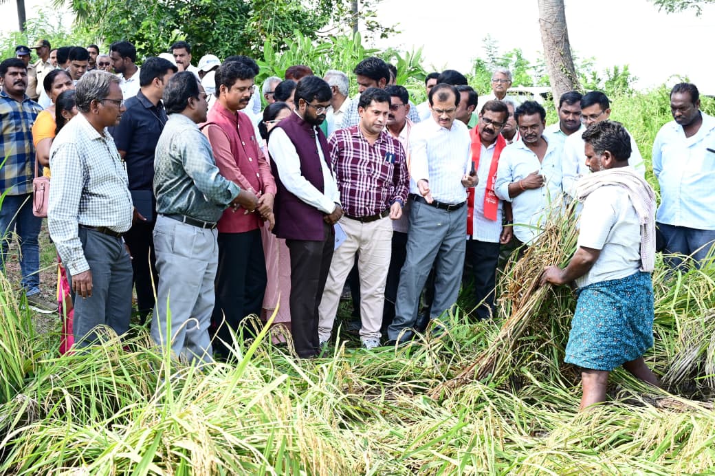 Montha thupaan valla:-మోంత తుఫాన్‌ వల్ల జిల్లాలో జరిగిన నష్టాలను ప్రత్యక్షంగా పరిశీలించేందుకు వచ్చిన అంతర్ మంత్రిత్వ కేంద్ర బృందం (IMCT)