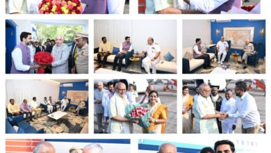 Viskapatanam News:ఉప రాష్ట్రపతి రాధాకృష్ణన్ కు ఘనస్వాగతం పలికిన గవర్నర్ అబ్దుల్ నజీర్, మంత్రి నారా లోకేష్ Viskapatanam News