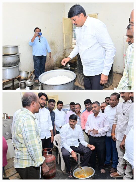 Bapatla Local News :స్టువర్టుపురం గిరిజన సంక్షేమ పాఠశాలపై ఎమ్మెల్యే ఆకస్మిక తనిఖీ-మెనూ పాటించకపోవడంపై తీవ్ర ఆగ్రహం