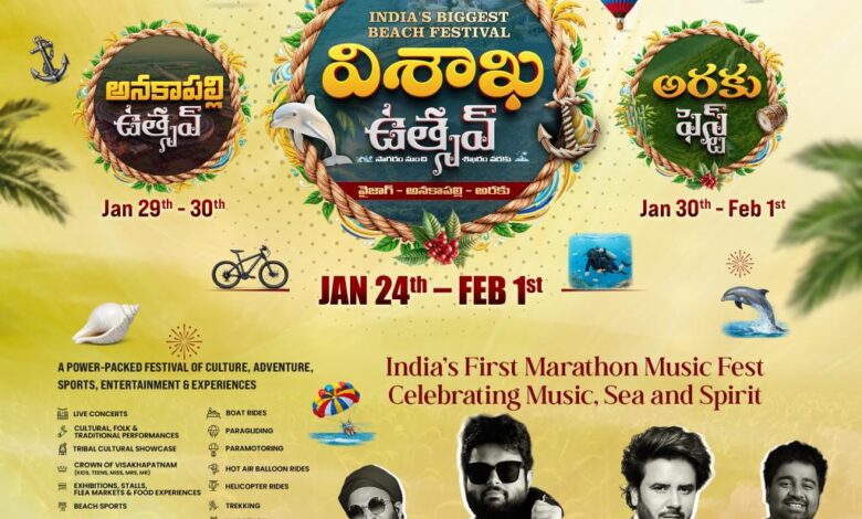Visakha Local News :ఆర్కే బీచ్ కేంద్రంగా విశాఖ ఉత్సవాల సందడి Visakha Local News