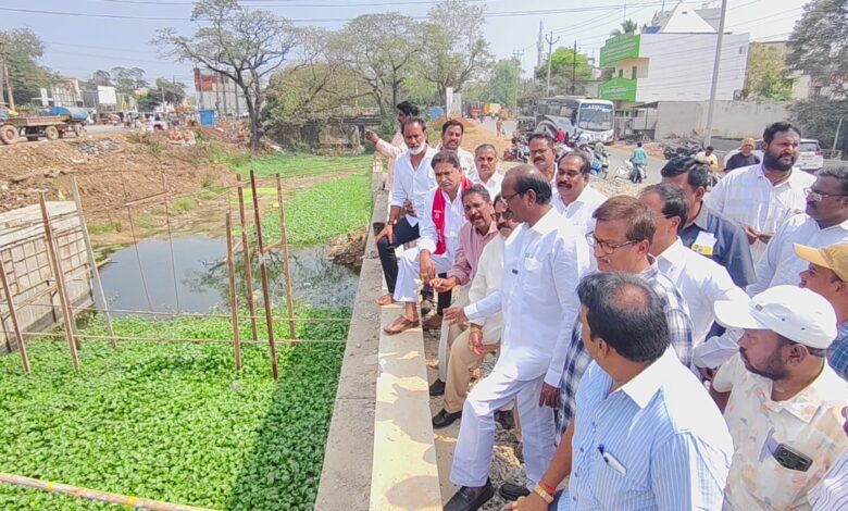 Eluru Local News:కృష్ణకాలువపై వంతెన పనులను పరిశీలన మార్చి నెలాఖరులోగా పూర్తి చేయాలి-ఎమ్మెల్యే బడేటి చంటి Eluru Local News
