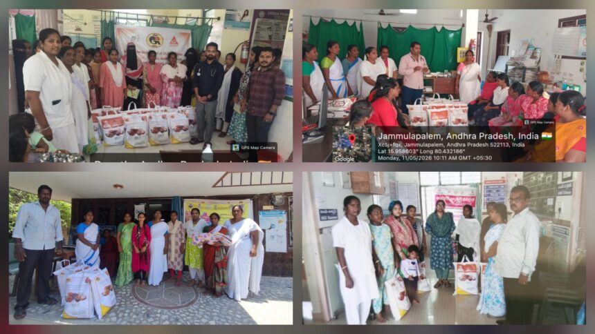 బాపట్ల, ప్రతినిధి: ఆరోగ్యకరమైన సమాజ నిర్మాణమే లక్ష్యంగా బాపట్ల పార్లమెంట్ సభ్యులు మరియు లోక్ సభ ప్యానల్ స్పీకర్ శ్రీ తెన్నేటి కృష్ణప్రసాద్ చేపట్టిన ‘పోషకాహార కిట్ల’ పంపిణీ కార్యక్రమం బాపట్ల మండలంలో ఉత్సాహంగా సాగుతోంది. నియోజకవర్గవ్యాప్తంగా గర్భిణీలు, బాలింతల ఆరోగ్యంపై ప్రత్యేక శ్రద్ధ వహిస్తూ ఎంపీ గారు తీసుకున్న ఈ చొరవపై సర్వత్రా ప్రశంసలు వ్యక్తమవుతున్నాయి. PHC మరియు UPHCలలో పంపిణీ బాపట్ల మండల పరిధిలోని గ్రామీణ ప్రాథమిక ఆరోగ్య కేంద్రాలు (PHC) మరియు పట్టణ ప్రాథమిక ఆరోగ్య కేంద్రాల్లో (UPHC) ఈ పంపిణీ కార్యక్రమం నిర్వహించారు. ముఖ్యంగా వివేకానంద కాలనీ UPHC పరిధిలోని లబ్ధిదారులు ఈ కిట్లను అందుకుని ఆనందం వ్యక్తం చేశారు. "గర్భిణీ స్త్రీలకు, బాలింతలకు పోషకాహారం ఎంతో అవసరం. ఎంపీ గారు స్వయంగా చొరవ తీసుకుని మాకు ఈ కిట్లను ఉచితంగా అందించడం చాలా సంతోషంగా ఉంది. మా ఆరోగ్యంపై ఆయన చూపిస్తున్న శ్రద్ధకు ధన్యవాదాలు." — స్థానిక లబ్ధిదారులు కార్పొరేట్ సామాజిక బాధ్యత (CSR) - భాగస్వామ్యం భారత ప్రభుత్వ ప్రతిష్టాత్మక లక్ష్యాలైన వికసిత్ భారత్ 2047, ఆయుష్మాన్ భారత్, మరియు పోషణ్ అభియాన్ ఆశయాలకు అనుగుణంగా ఈ కార్యక్రమం రూపుదిద్దుకుంది. మద్దతు: గెయిల్ (ఇండియా) లిమిటెడ్ CSR నిధులు. నిర్వహణ: అవంత్ ఫౌండేషన్ మరియు కృష్ణప్రసాద్ ఫౌండేషన్ సంయుక్త ఆధ్వర్యంలో ఈ బృహత్తర కార్యక్రమం కొనసాగుతోంది. ముఖ్య విశేషాలు: లక్ష్యం: తల్లీబిడ్డల ఆరోగ్య పరిరక్షణ మరియు పోషకాహార లోపాన్ని నివారించ.